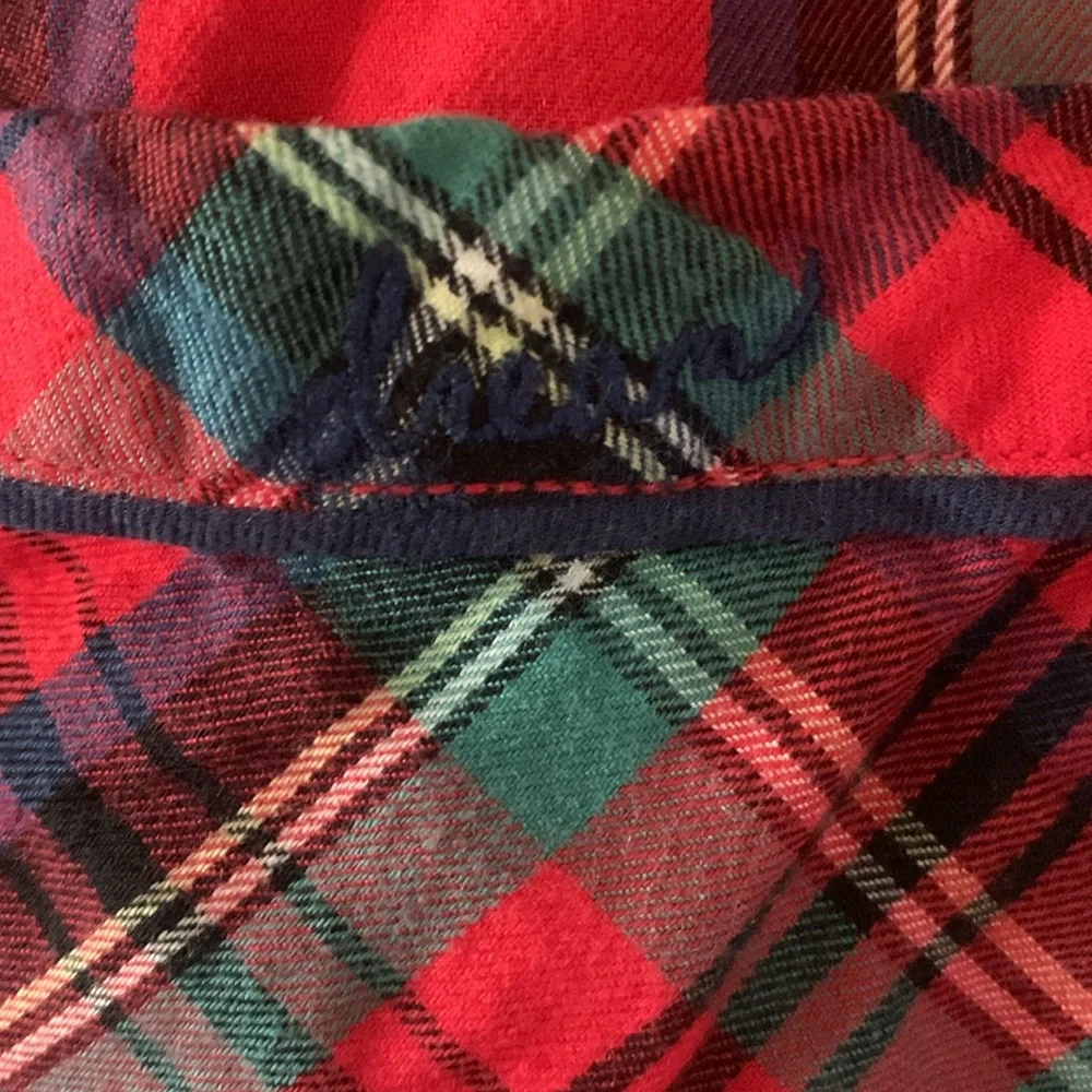 Victoria’s Secret sz S Plaid Pajamas - Red and Blue lighter weight like new! - Picture 5 of 10